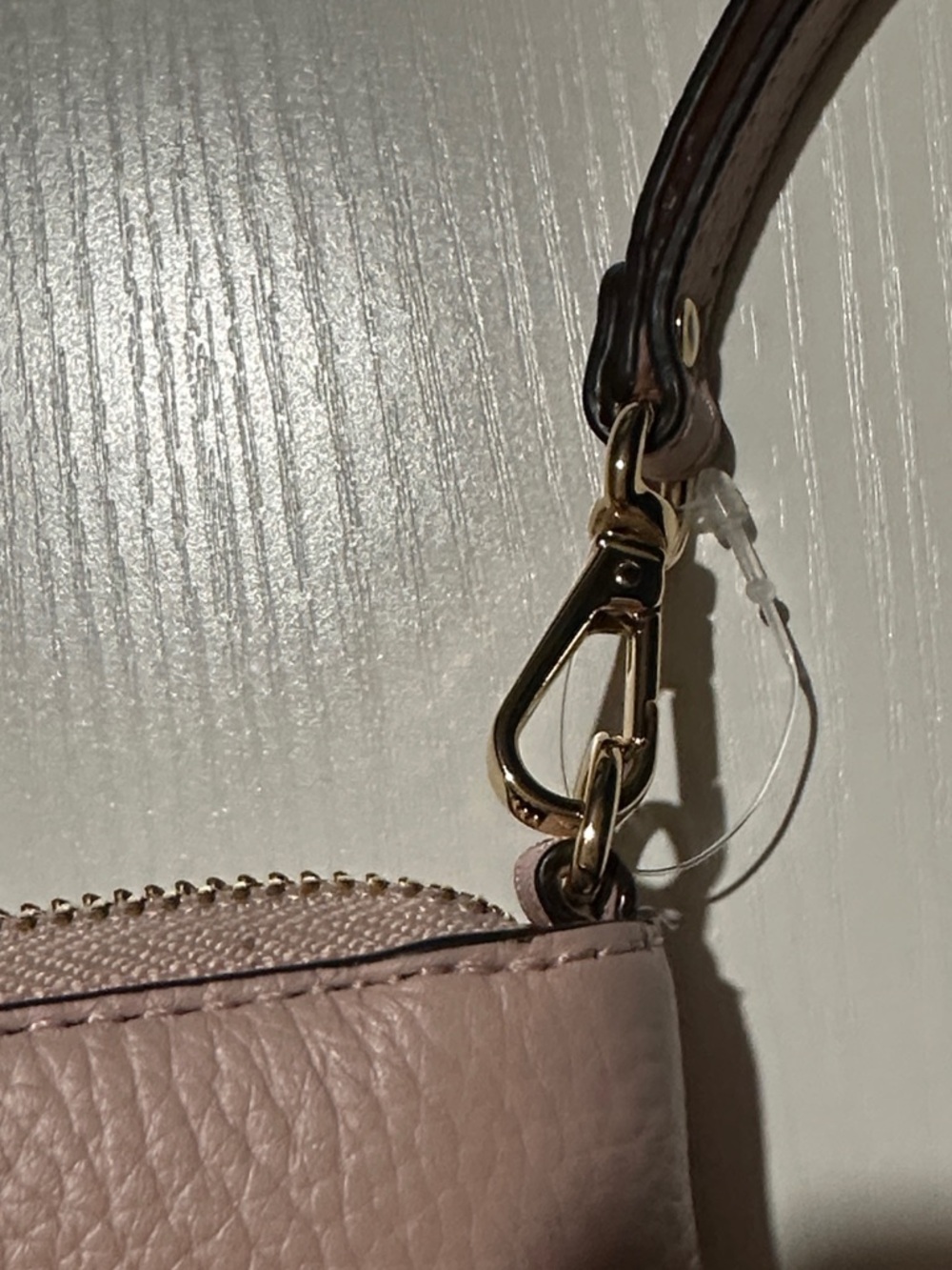Michael Kors Dusty Pink Pebbled Leather Wristlet Wallet - Picture 12 of 16
